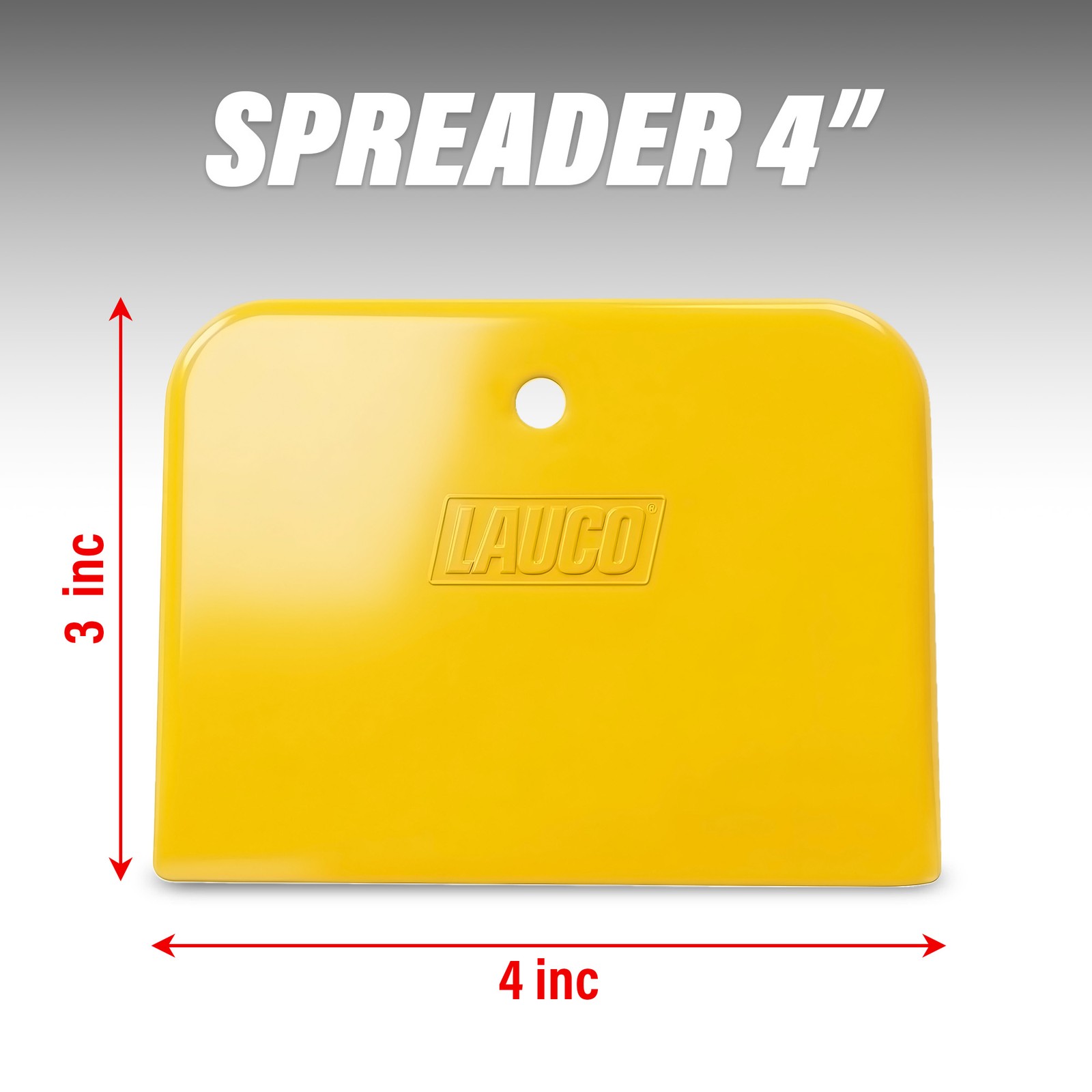 LAUCO Auto Body Filler Yellow Spreaders Pack of 50, Reusable Plastic Spreader 4″