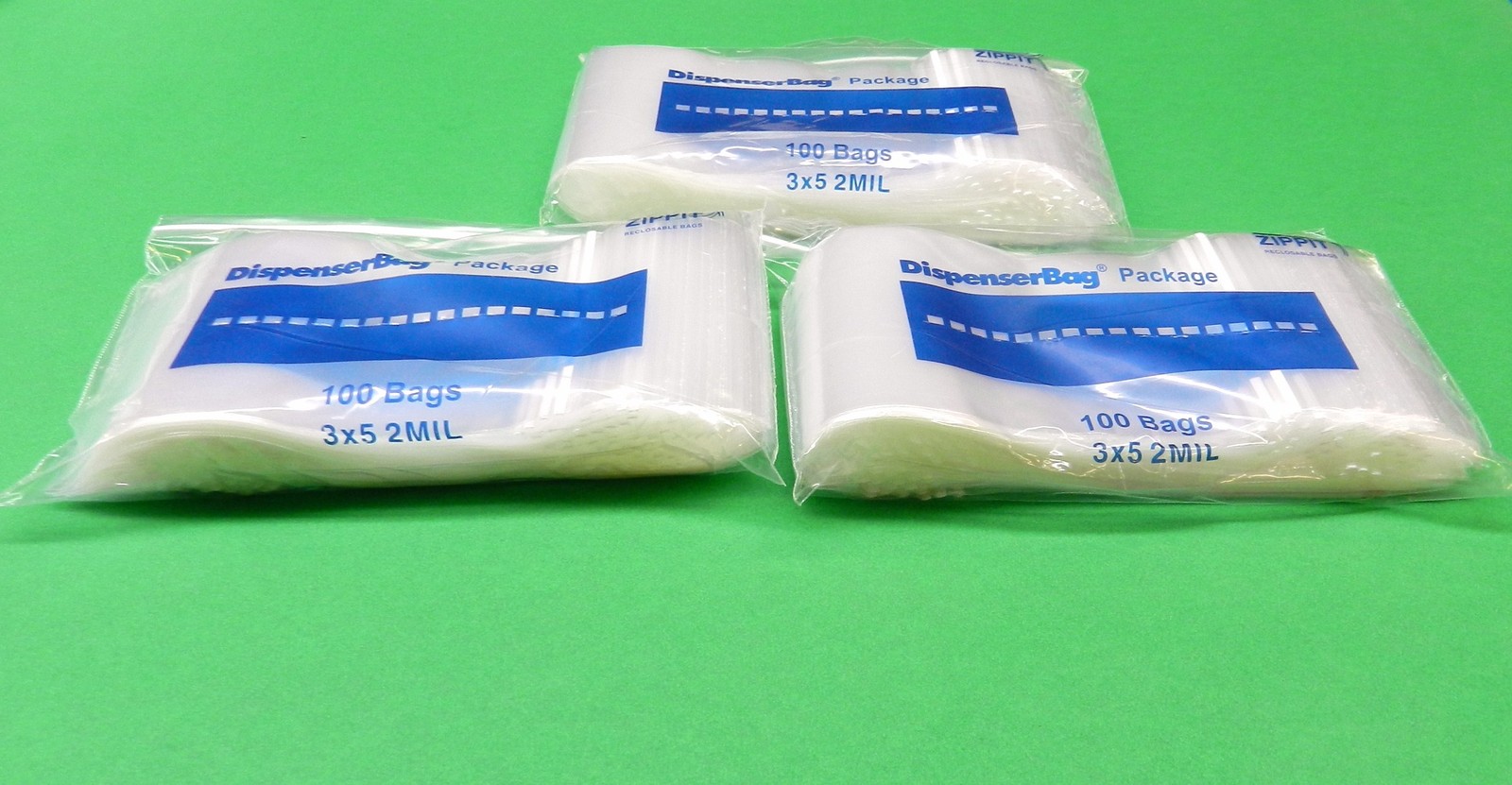 300 Zippit 3×5 Reloc 2mil Clear Bags Reclosable 3″ x 5″ – Squeeze Seal 300 Bags