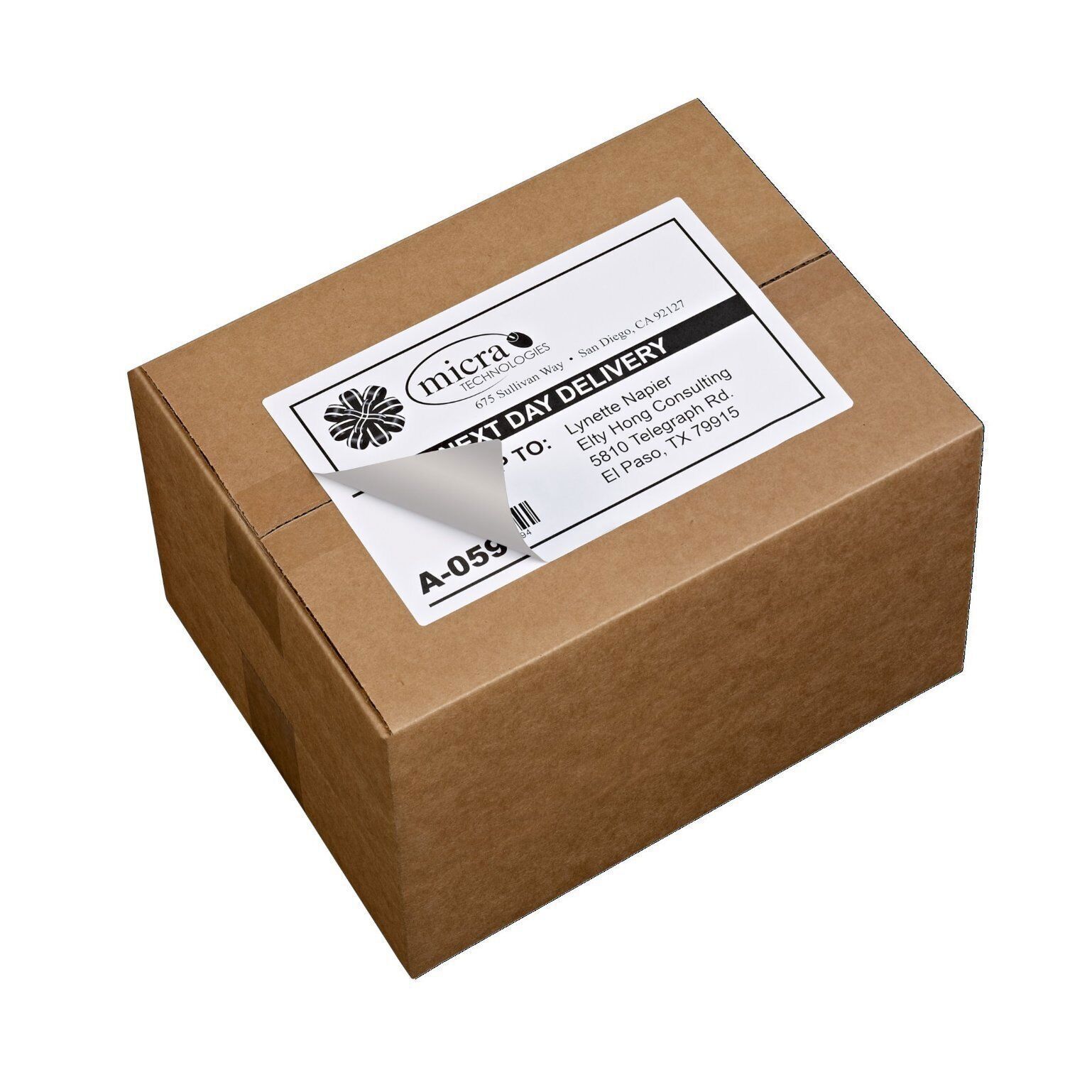 200-20000 Premium 8.5×5.5 Shipping Mailing Labels Half Sheet Self Adhesive Label