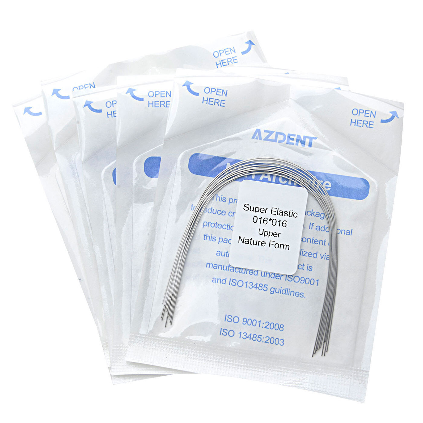 Dental Orthodontic Super Elastic Niti Rectangular Arch Wires Ovoid /Nature FDA