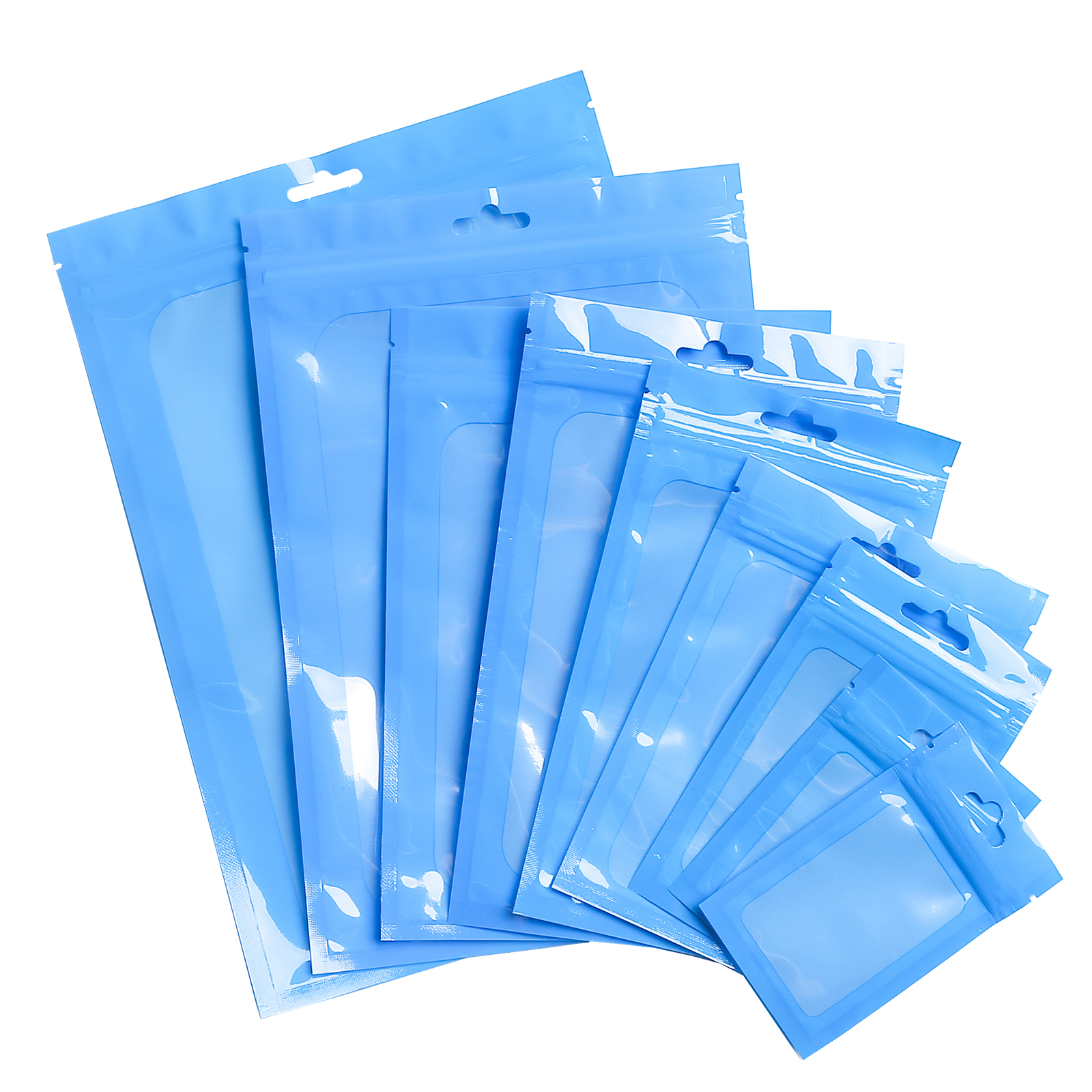 Plastic Sample Bags, Cosmetic Storage Pouches, Zipper Seal Lipgloss Packaging