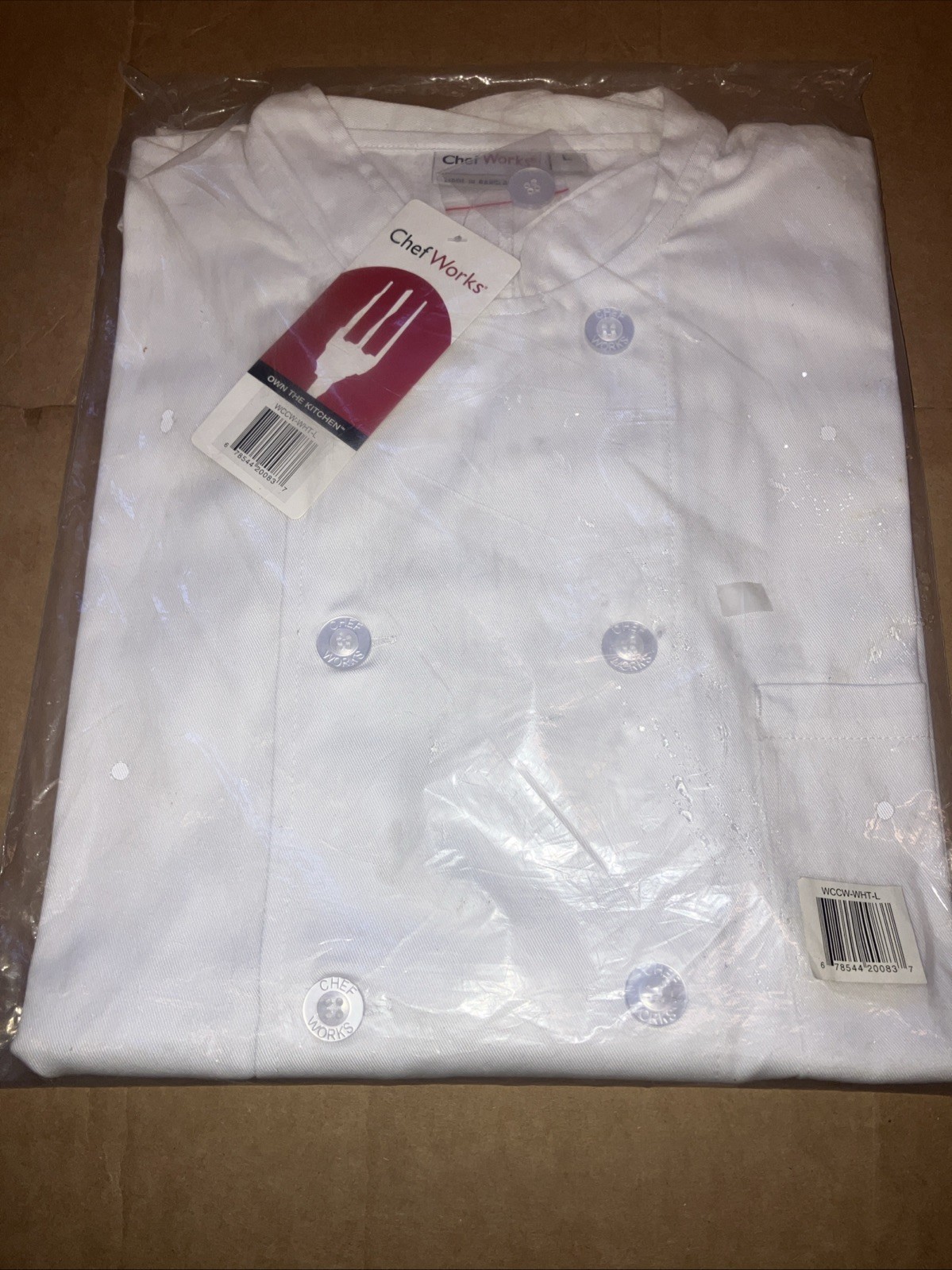 Chef Works Unisex / Men Le Mans Chef Coat, White, Large