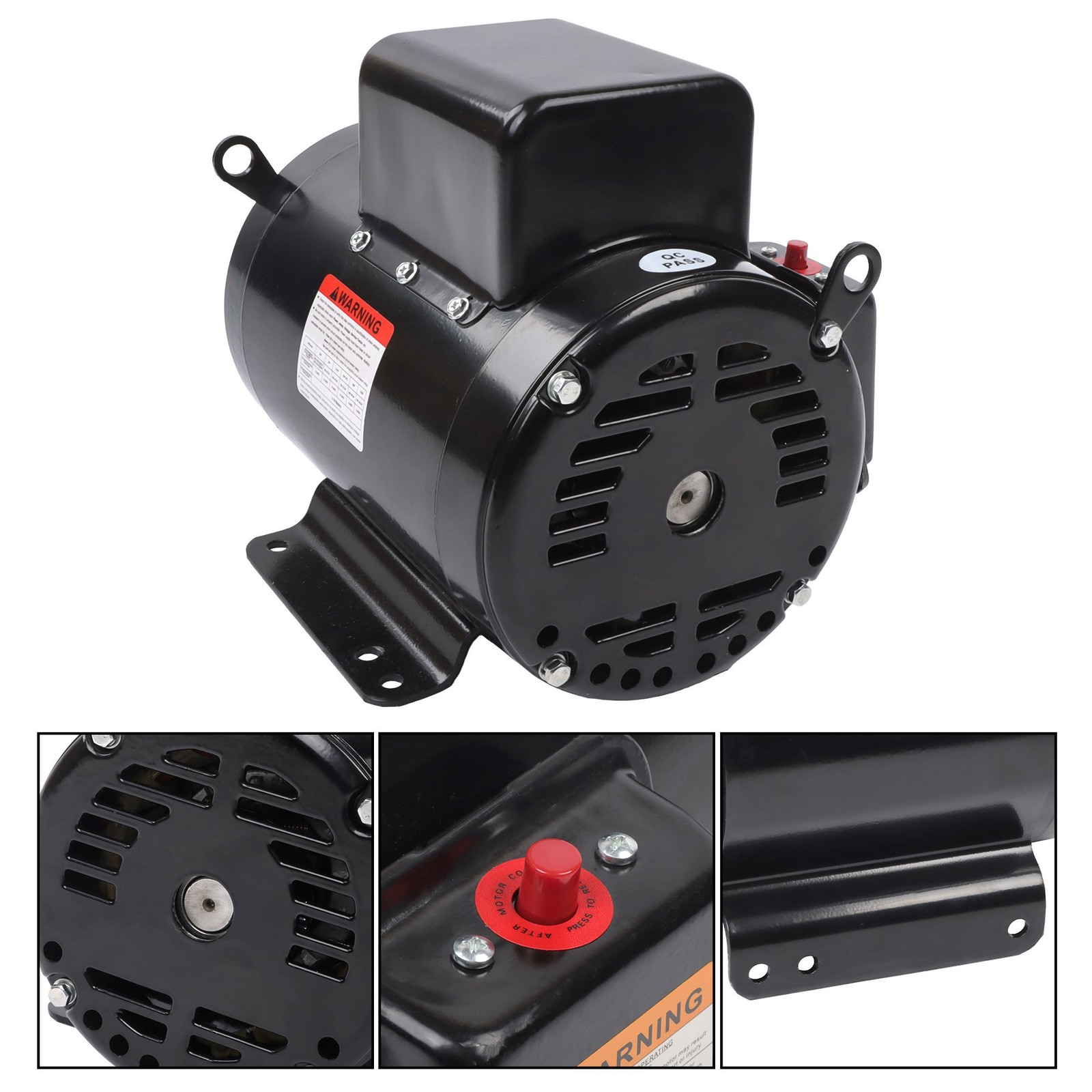5 HP Single Phase ODP Compressor Motor 184T Frame 208-230V 60Hz Industrial