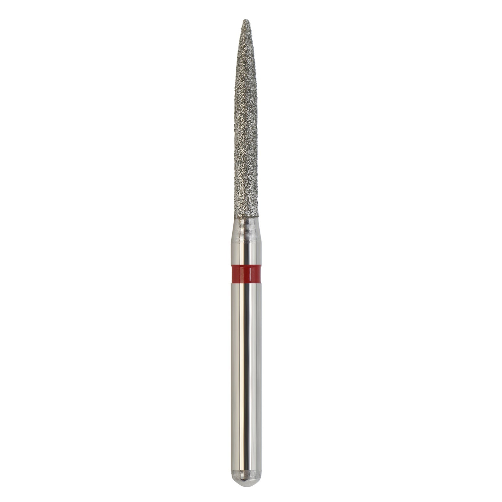 Dental Diamond Burs FG Flame Fine High Speed Bur Friction Grip Grit Red 863/012F