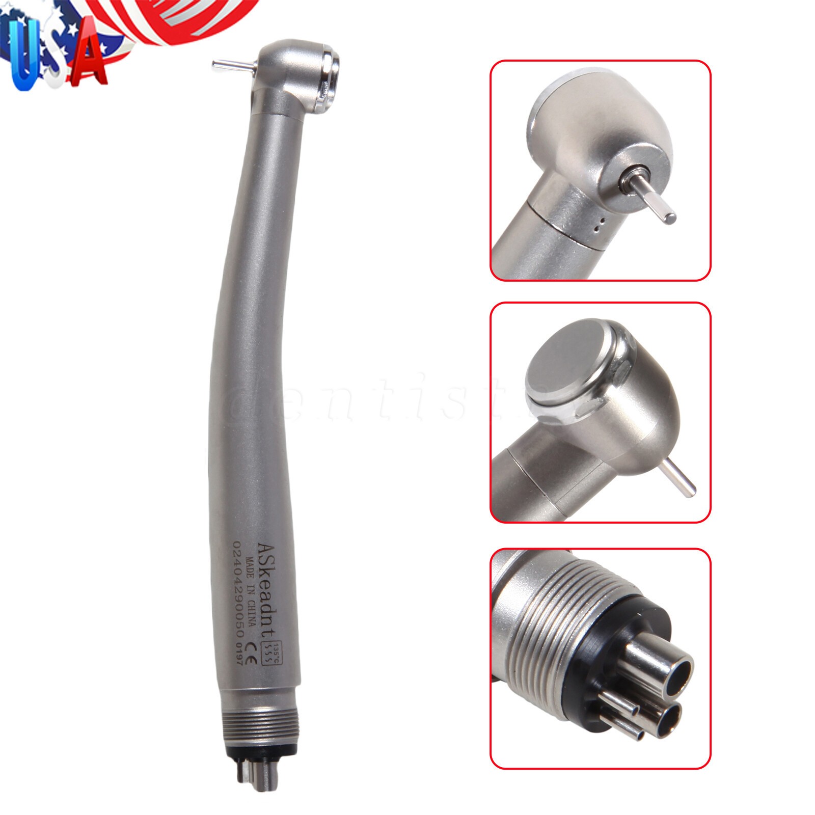 10 Askeadent NSK Style Dental High Speed Handpiece Push Button Standard Head 4H