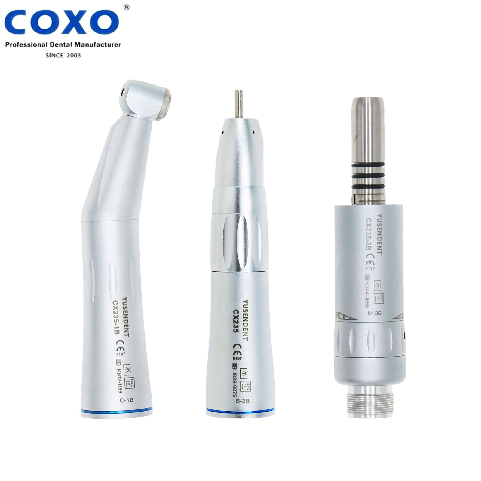 US COXO Dental Inner Water Low Speed Contra Angle Air Motor Straight Handpiece
