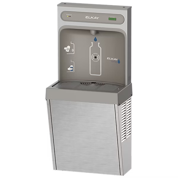 Elkay LZ8WSSSMC ezH2O Surface Mount Bottle Filling Station Refrigerated + Filter