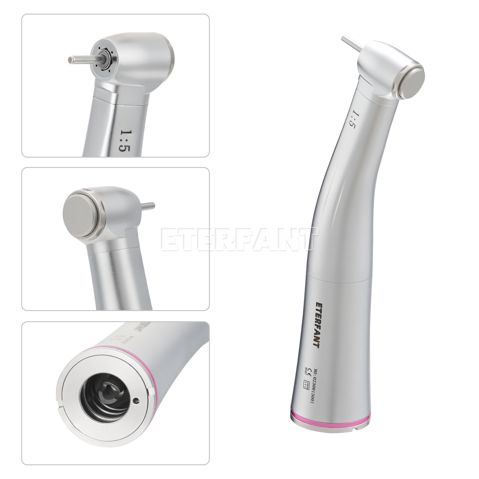 NSK Style Dental 1:1/1:5/20:1 Fiber Optic LED Increasing Contra Angle Handpiece