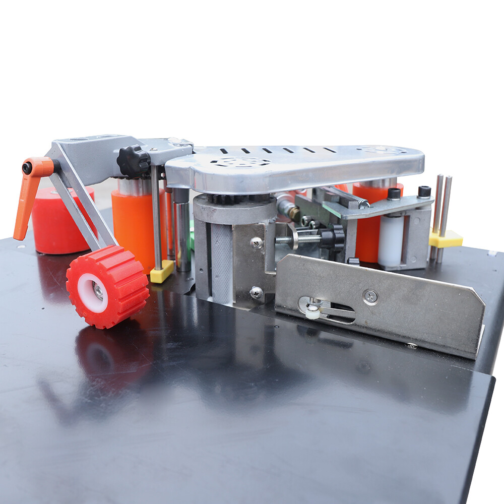 110V 1200W Portable Edge Bander Machine Double Side Gluing Wood Banding Machine