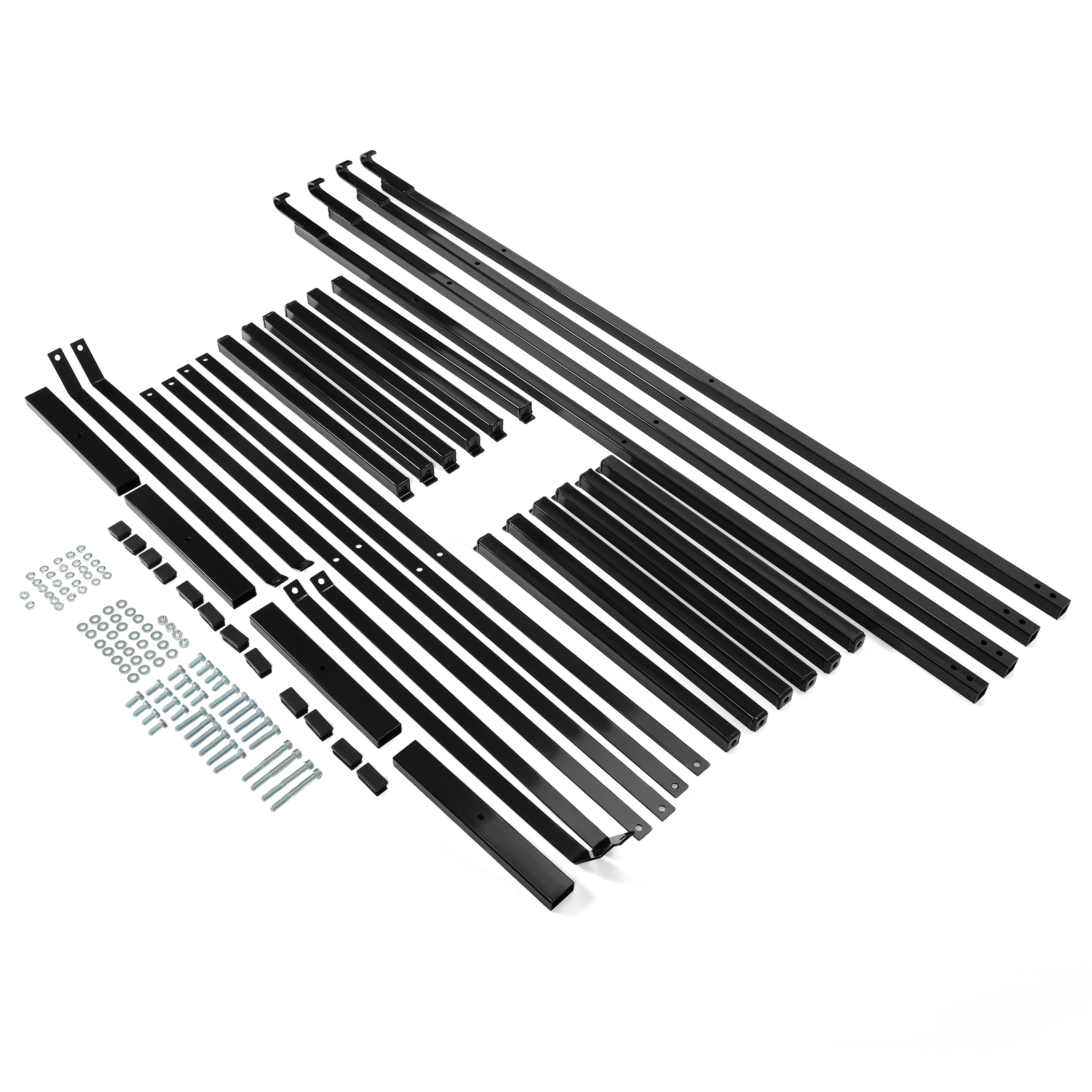 4PCS Black Cargo Shipping Container Shelving Shelf Brackets Universal 18″x60″