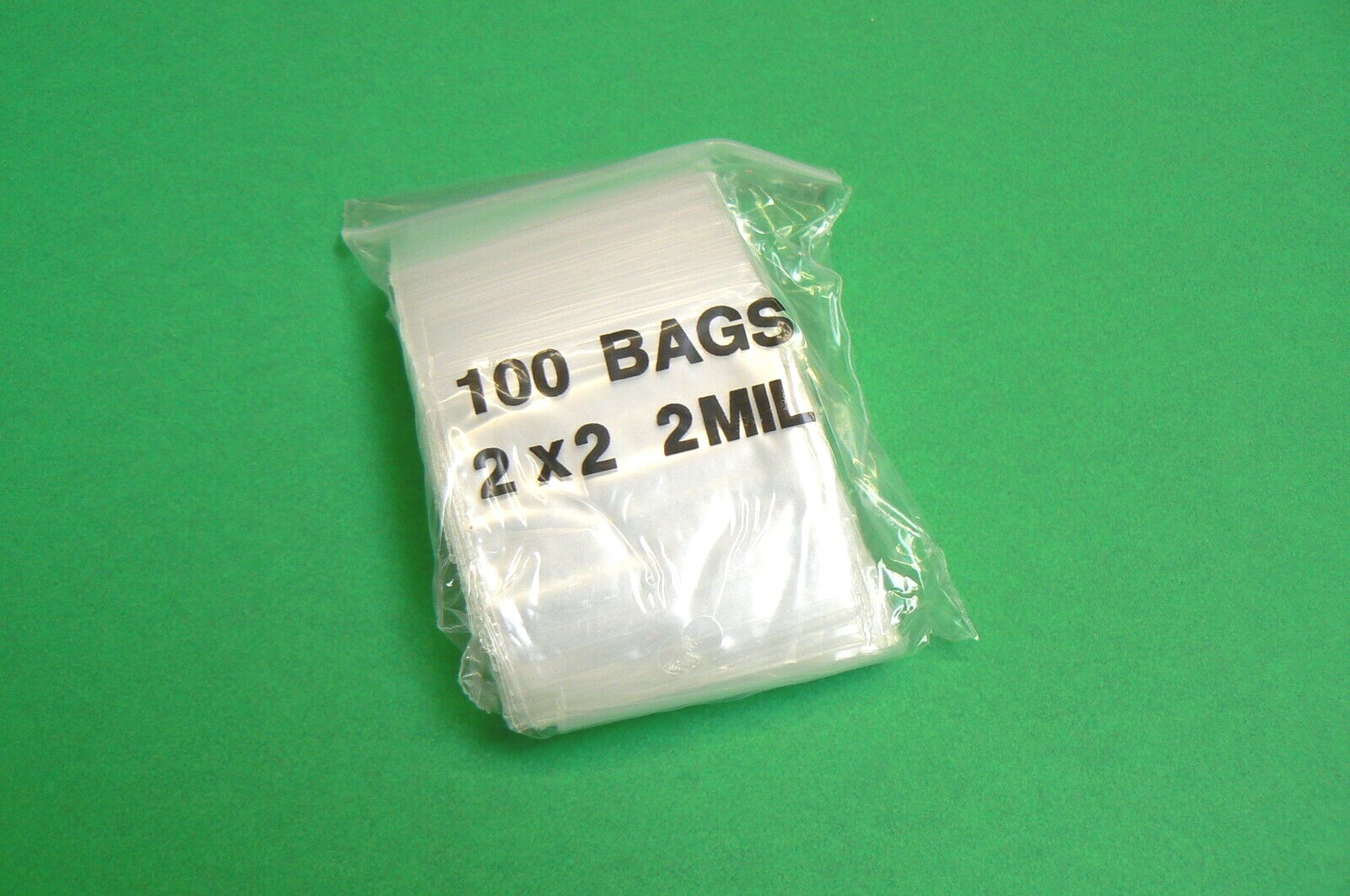 Zip Seal Lock Bags 12,000 Reclosable 2Mil Clear 2×2 ZIP Slide Baggies 2″ Square