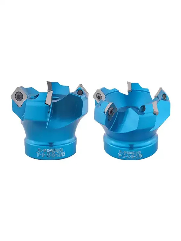 400R KM12 High-Gloss Fast Feed Flying Cutter Head 45° Angle Multi-Edge Milling