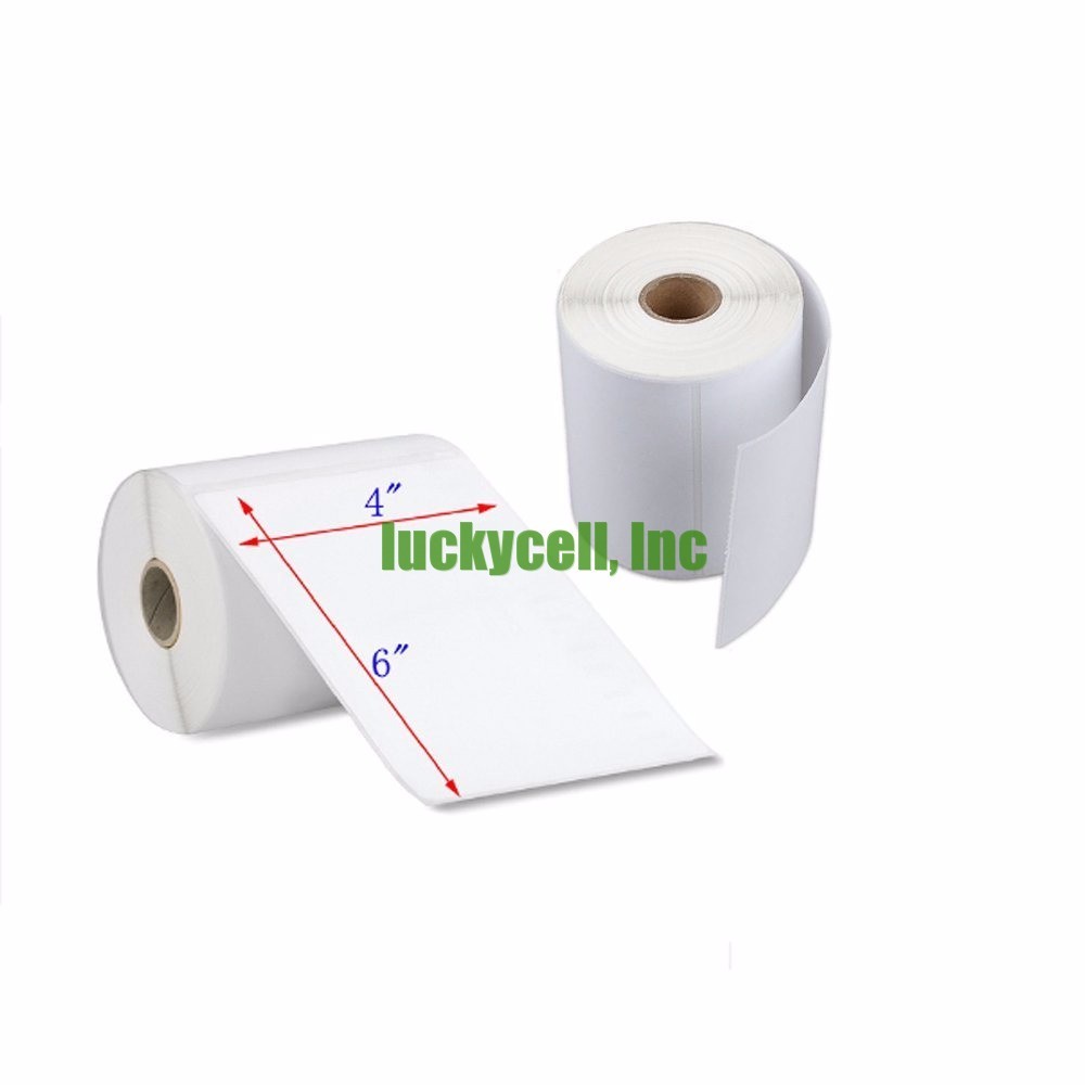 20 Rolls Direct Thermal Labels 4×6 250/Roll For Zebra Eltron 2844 ZP450 ZP505