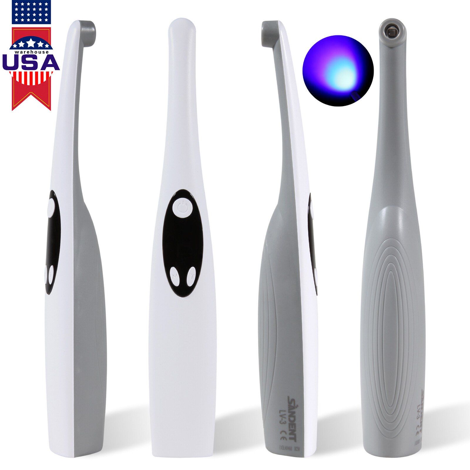 1-10*Dental Cordless Led Curing Light 3 Second iLED Lamp Woodpeckr DTE Style