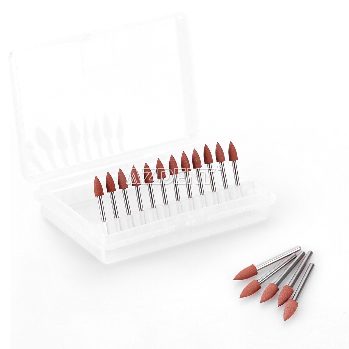 Dental Brownie Polishers Friction Grip FG Burs Mini Points 1.6mm 12pcs /Box