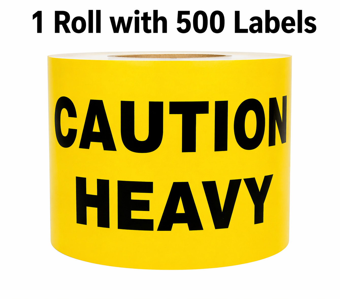 Shipping Labels- 3×5 Caution Heavy 500 labels each, 1-12 Rolls