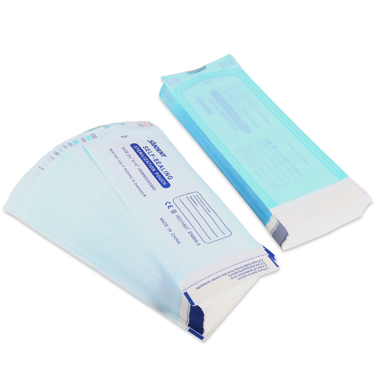 200 Self Sterilization Pouches Pouch Autoclave Sterilizer Bag Dental Tattoo Nail