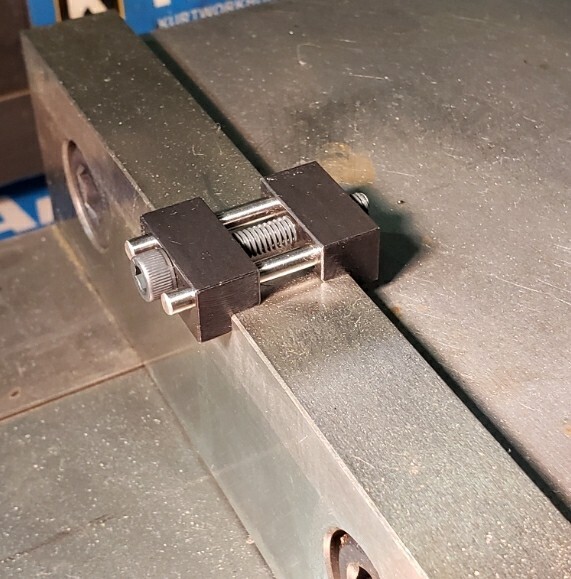 Set of 2 Vise jaw work stop locator for milling vises. Made in USA 3/8″ To 1″