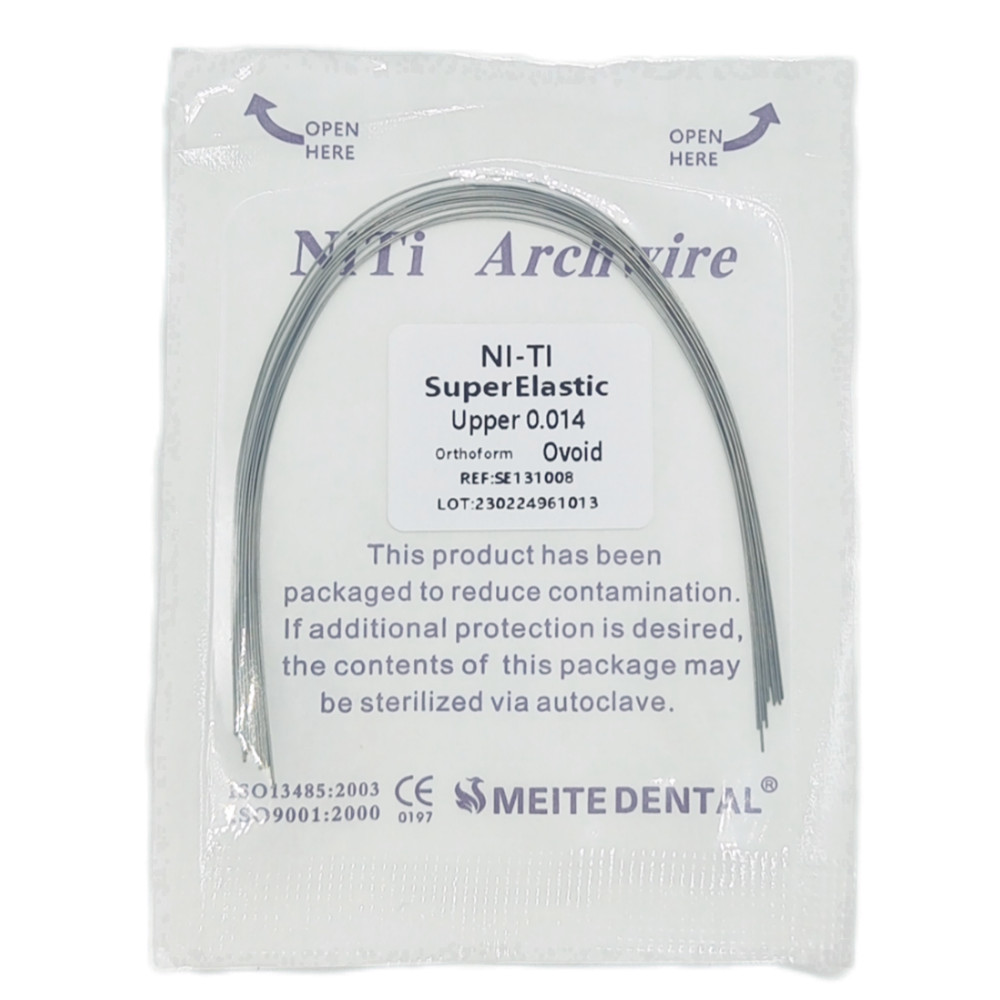 50 Packs Dental Orthodontic Super Elastic Wire Niti Round Arch Wires Ovoid Form