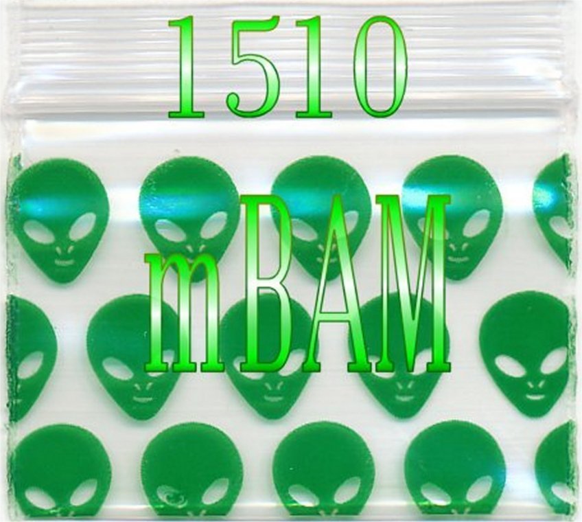 100 PACK BIG RED LIPS 1510 Apple Zip Baggies 1.5X1.0″ Mini Bags