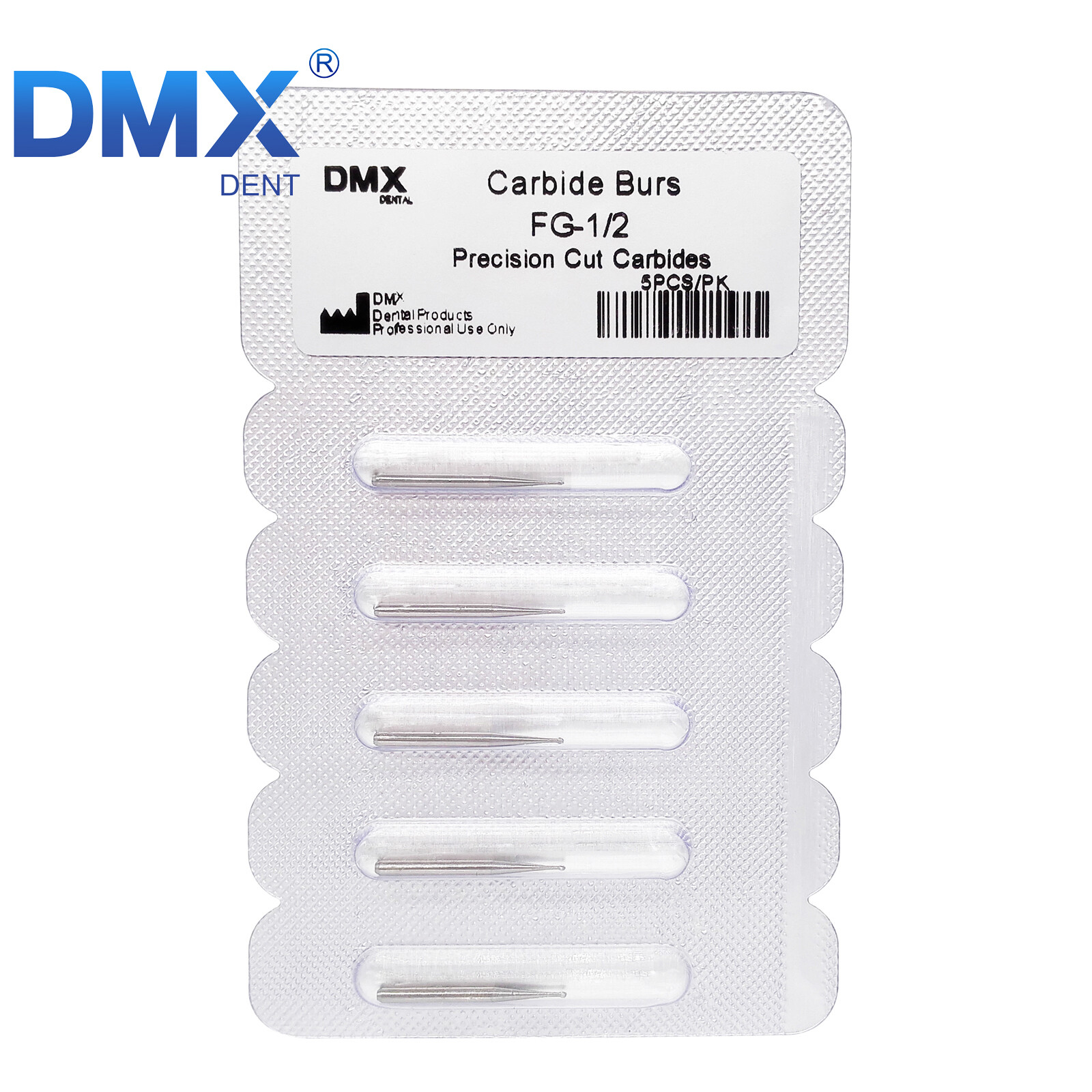 DMXDENT Dental Operative Bur Tungsten Carbide Round FG 1/4 1/2 2 3 4 5 6 7 8# A