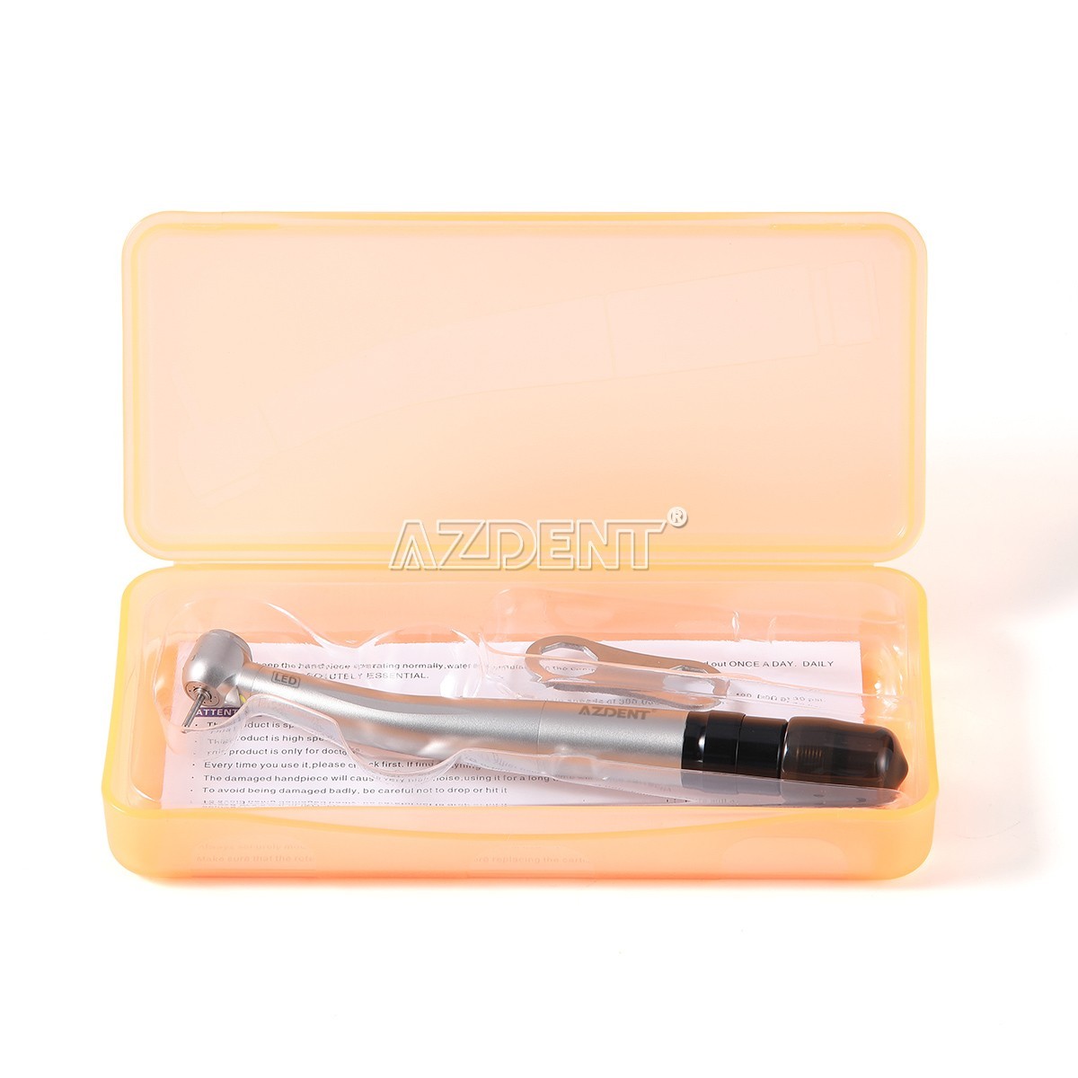 AZDENT Dental LED E-generator High Speed Handpiece With 4 Hole Quick Coupler