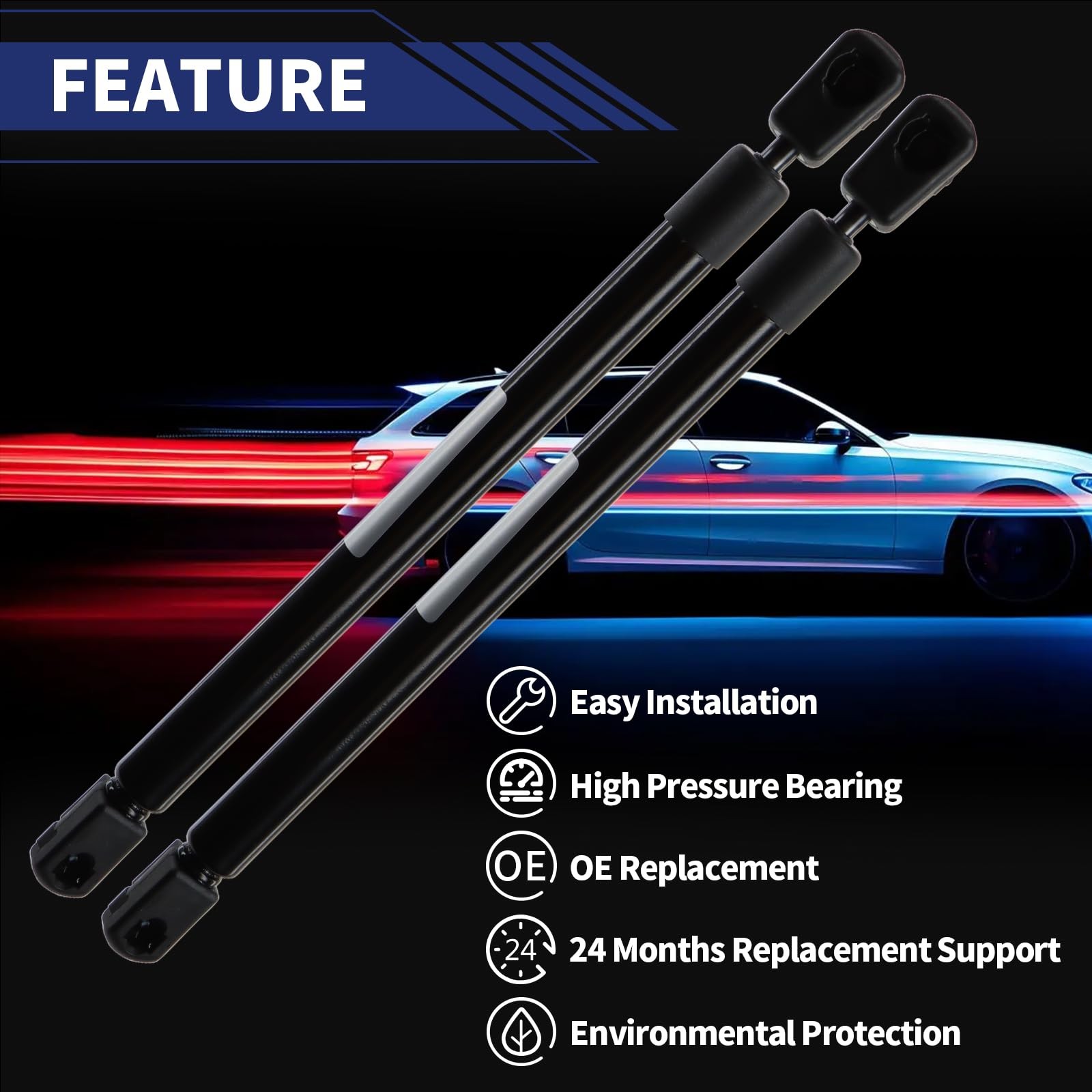 Rear Power Liftgate Strut For 2014-2019 Highlander 6891009130 1 Pair