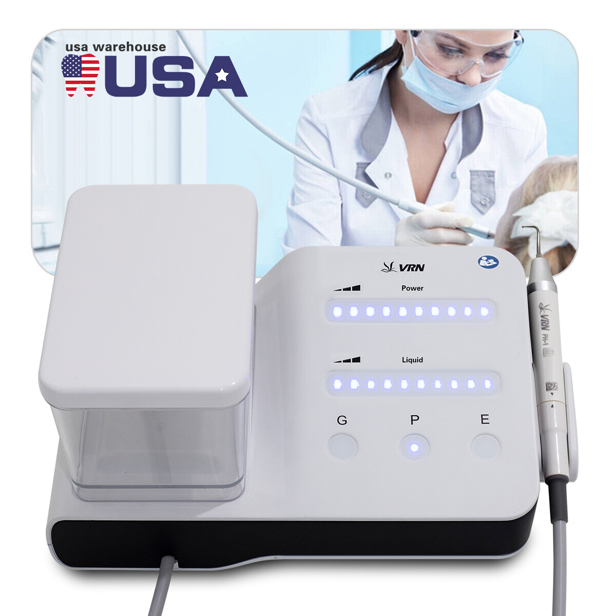 Dental LED 1:5 increasing Fiber Optic Contra Angle Handpiece fit NSK Red Ring CE