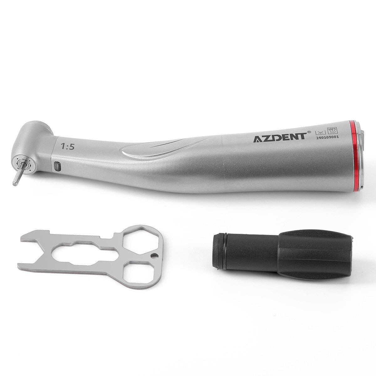 AZDENT Contra angulo LED Dental 1: 5 aumenta el mango Fit Motor eléctrico