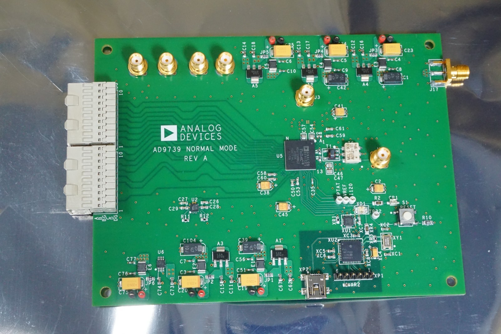 Analog Devices AD9739 AD9739-EBZ REV A EVALUATION BOARD NORMAL MODE