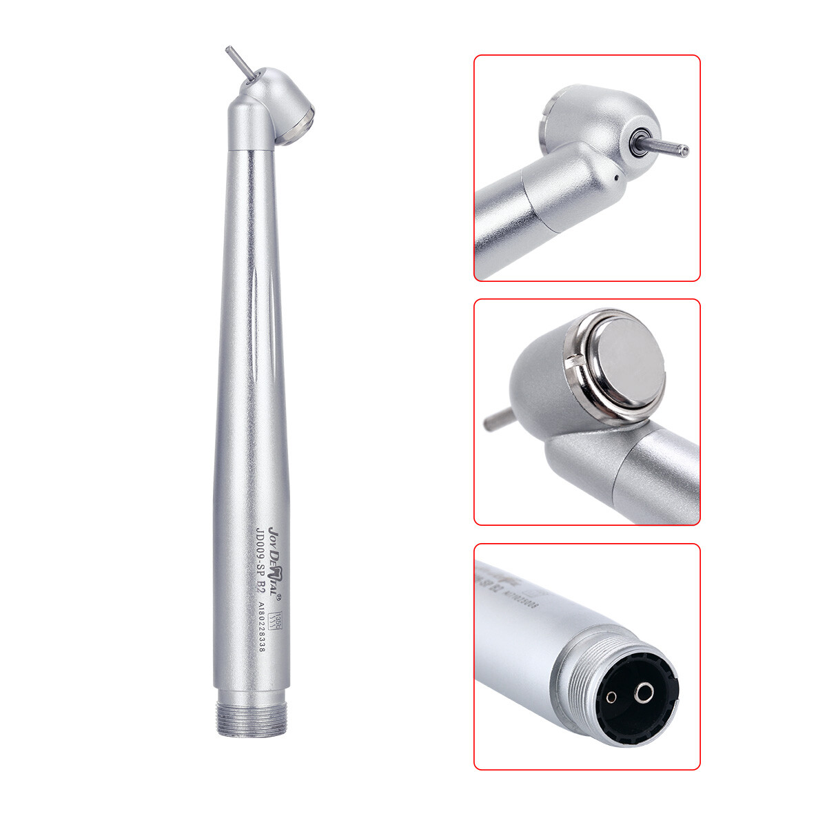Dental 45 Degree Surgical High Speed Handpiece Led E-generator Push Button 4/2H