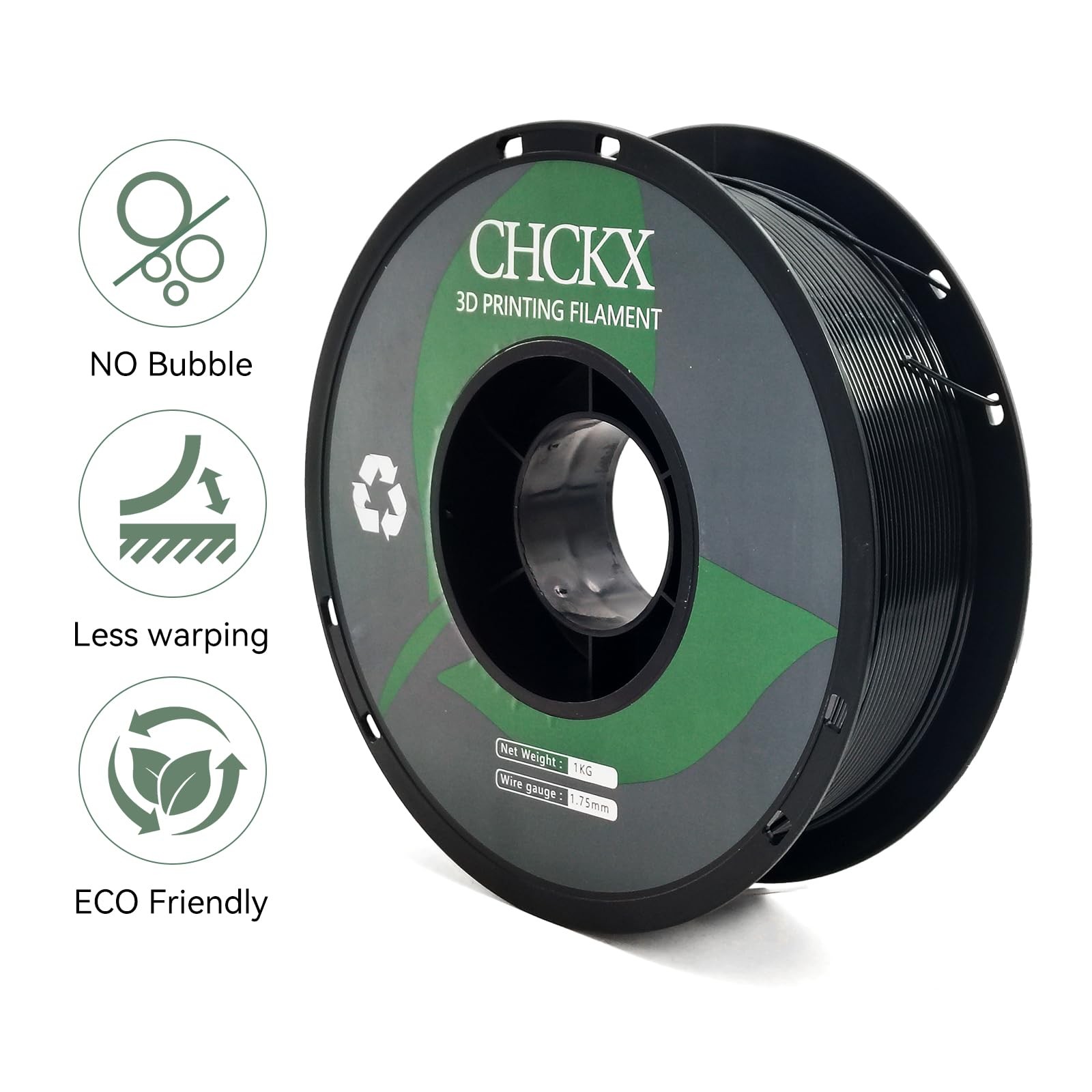 PETG Filament 12 Roll Bundle 1.75mm 0.03mm Accuracy 12KG Multicolor CHCKX Blue