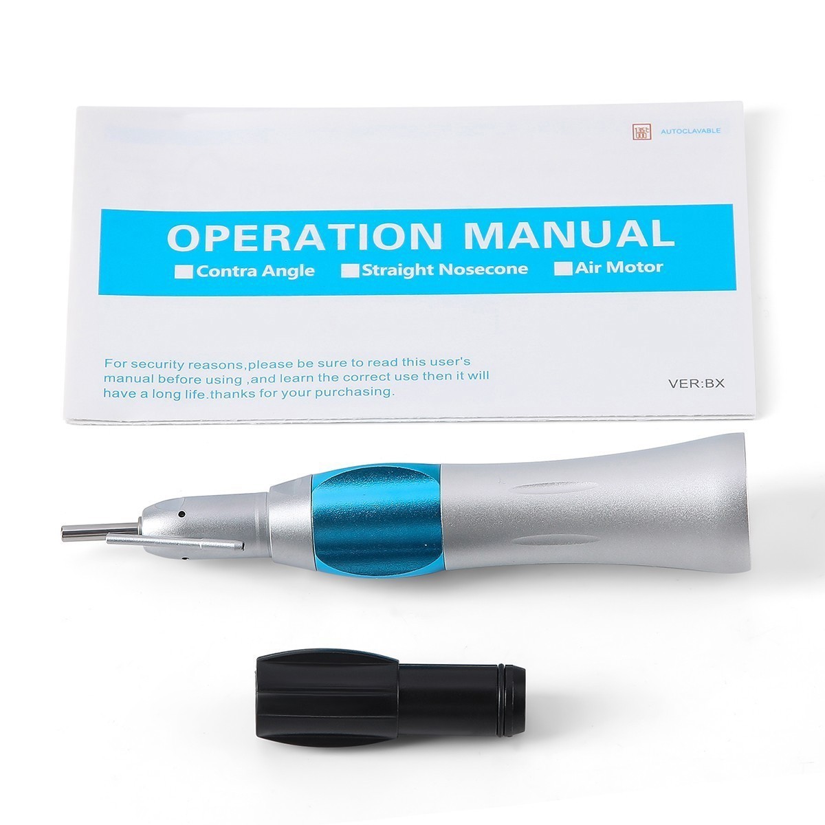 NSK Style Dental 1:1 Surgical Straight Handpiece With External irrigation Pipe