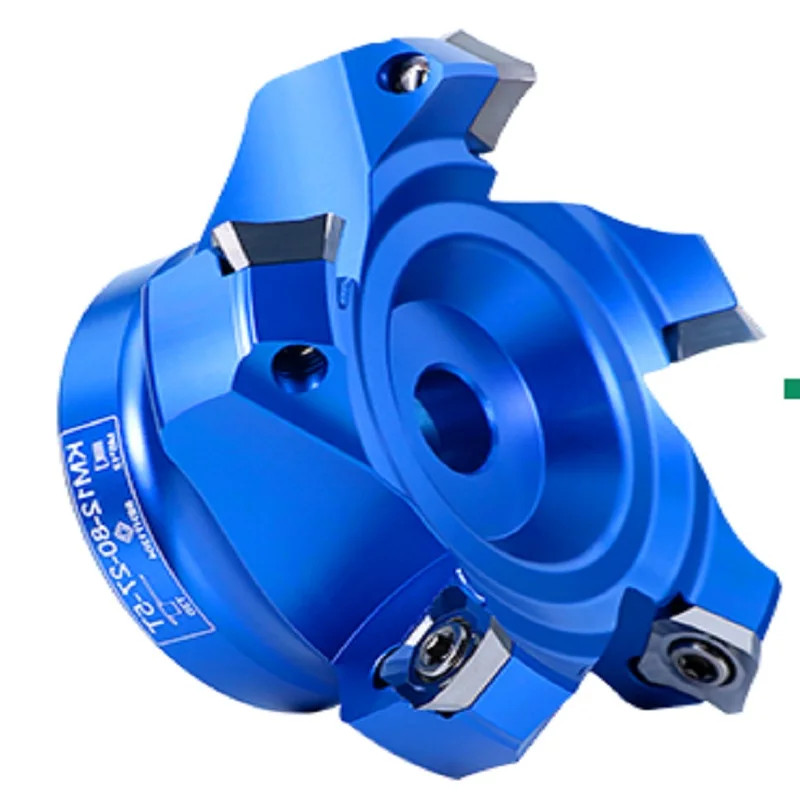 400R KM12 High-Gloss Fast Feed Flying Cutter Head 45° Angle Multi-Edge Milling