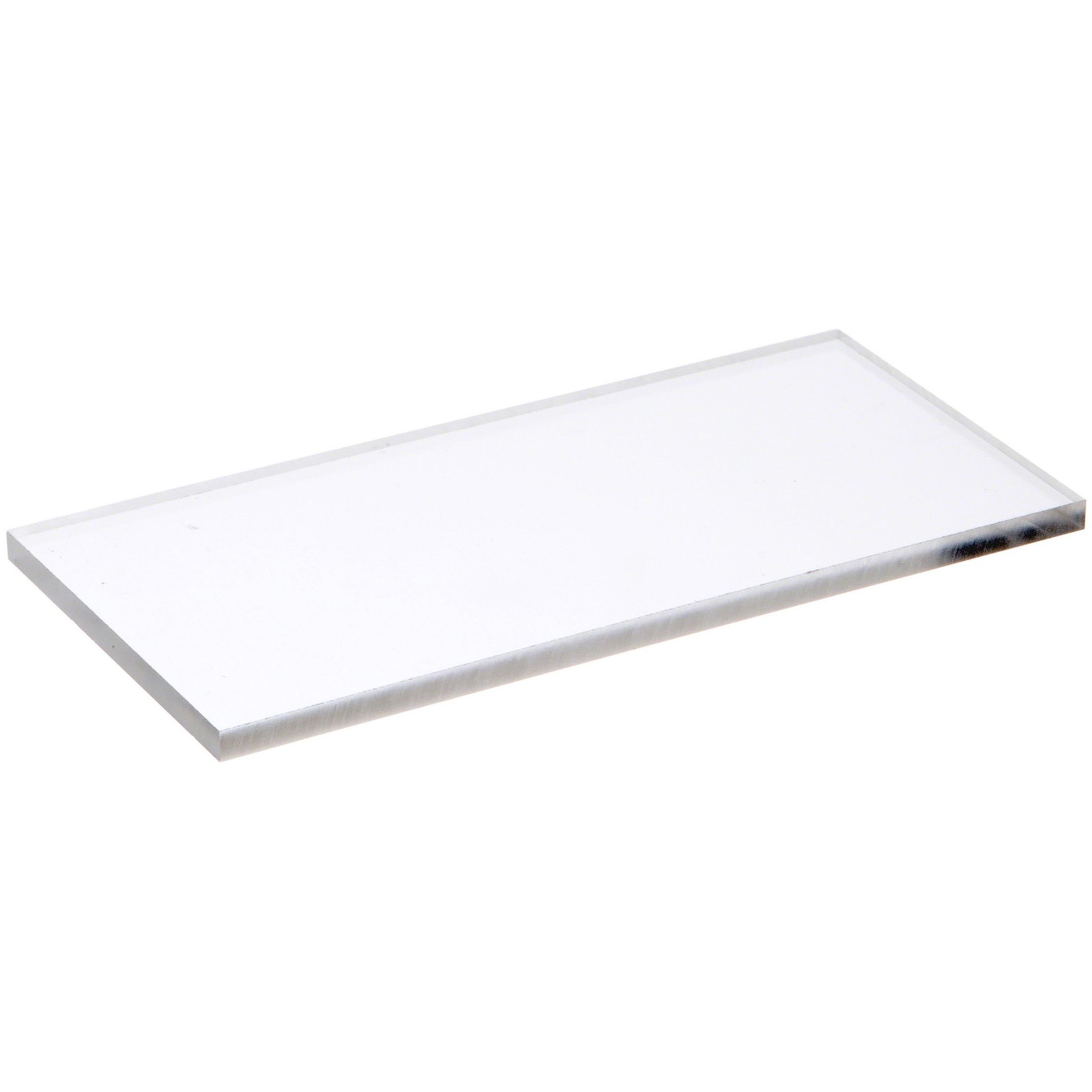Plymor Clear Acrylic Rectangular Display Base, 6″ W x 3″ D x 0.25″ H