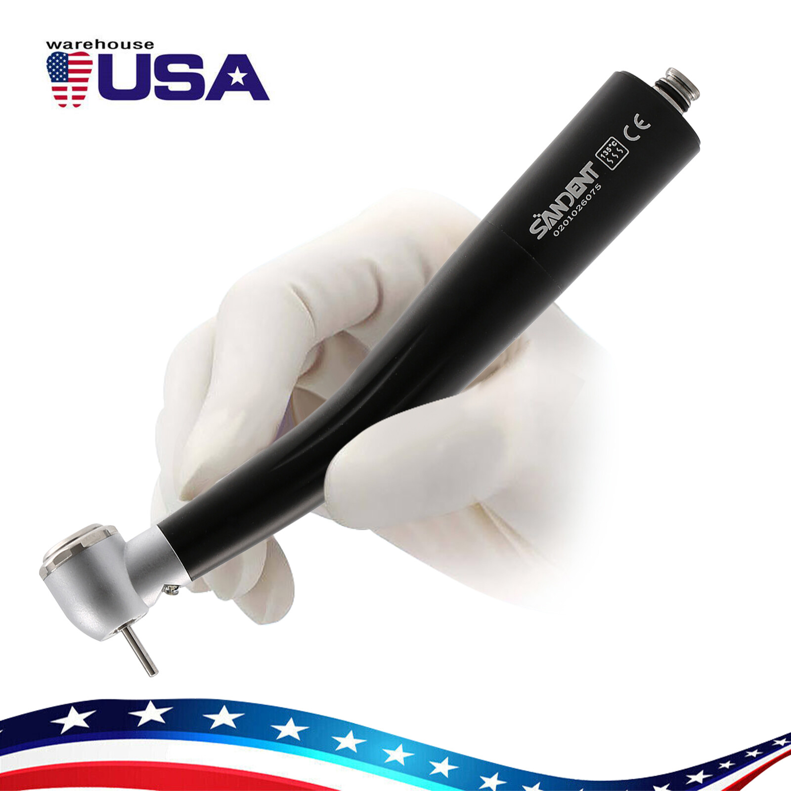 Dental LED E-generator Fiber Optic High Handpiece Turbine Internal Triple Spray