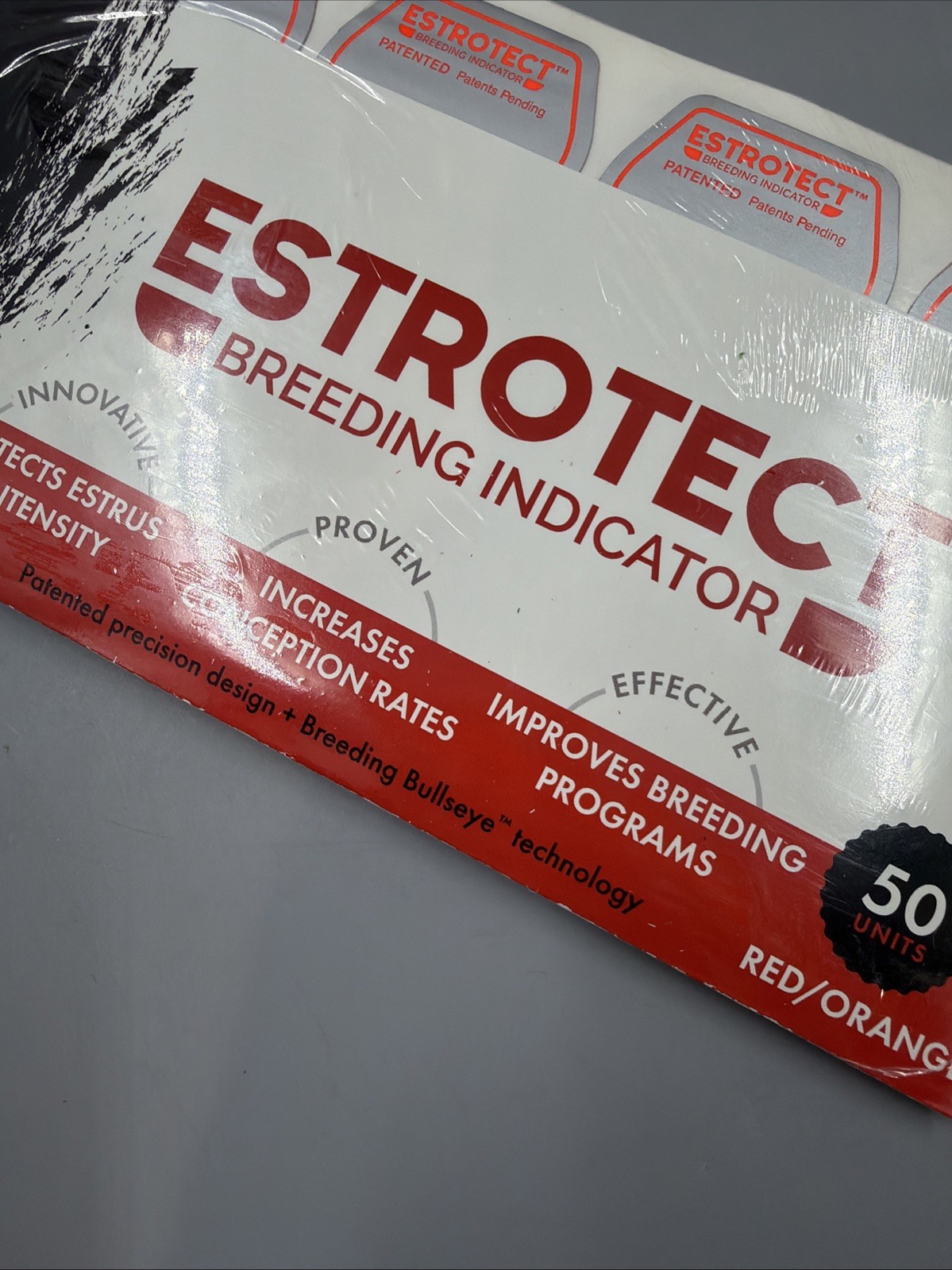 Estrotect – Breeding Indicator + Breeding Bullseye Technology- Red Orange- 50ct