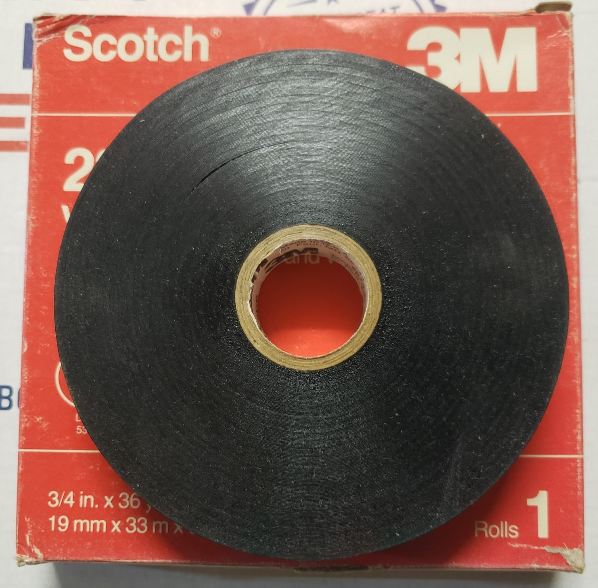 (LOT OF 8) SCOTCH 3M 22 VINYL PLASTIC ELECTRICAL TAPE FLAME RETARDENT