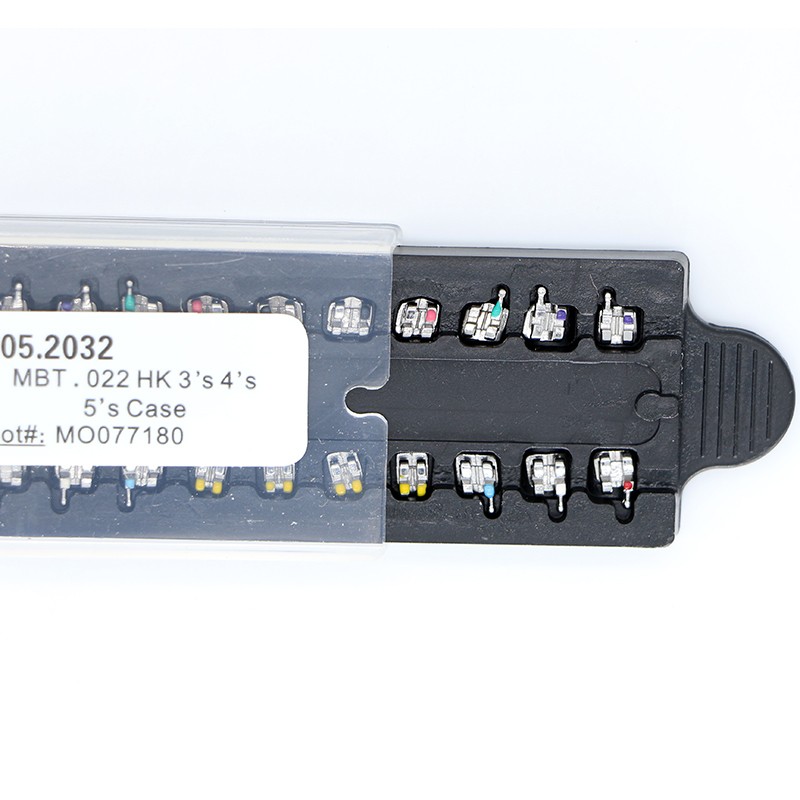 1-100Box Mini OC MBT 022 3-4-5 Hooks Dental Orthodontic Bracket Braces 20PCS/Kit