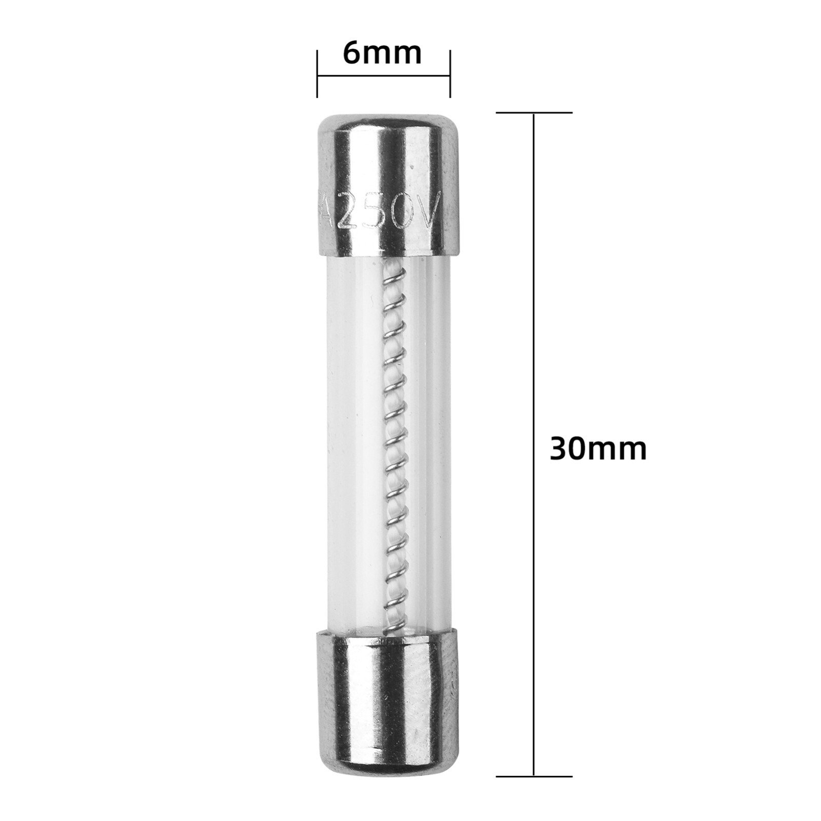 20Pcs T0.5AL250V 0.5A 250V SLOW Blow Glass Fuse 6X30mm T0.5AL Time Delay Fuse