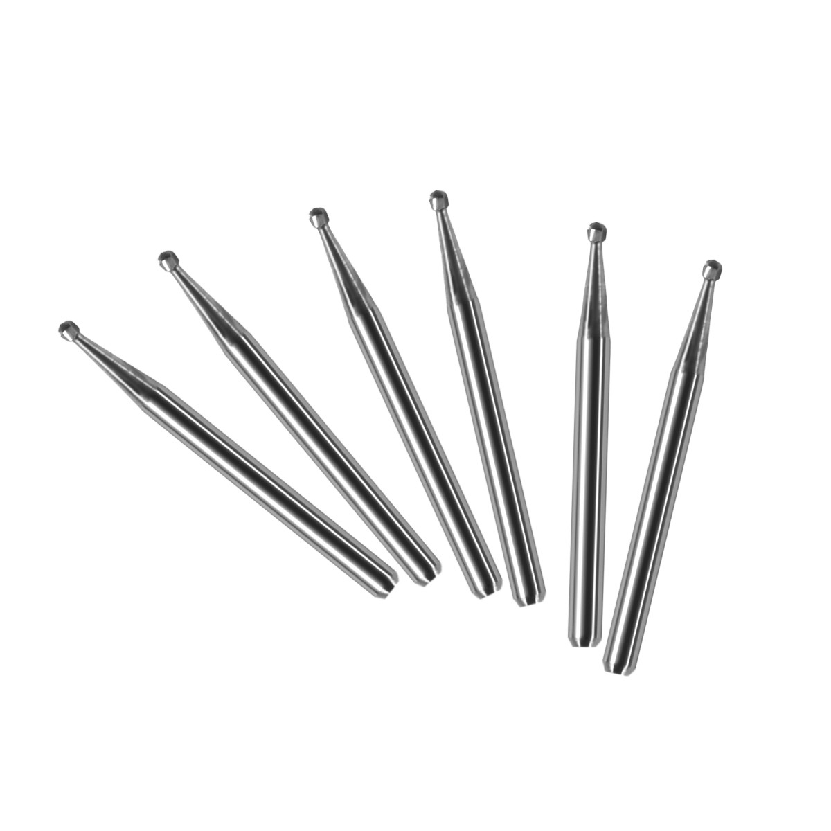 10 FG 1 Round Carbide Dental Burs High Speed Handpiece Friction Grip Drill Bits