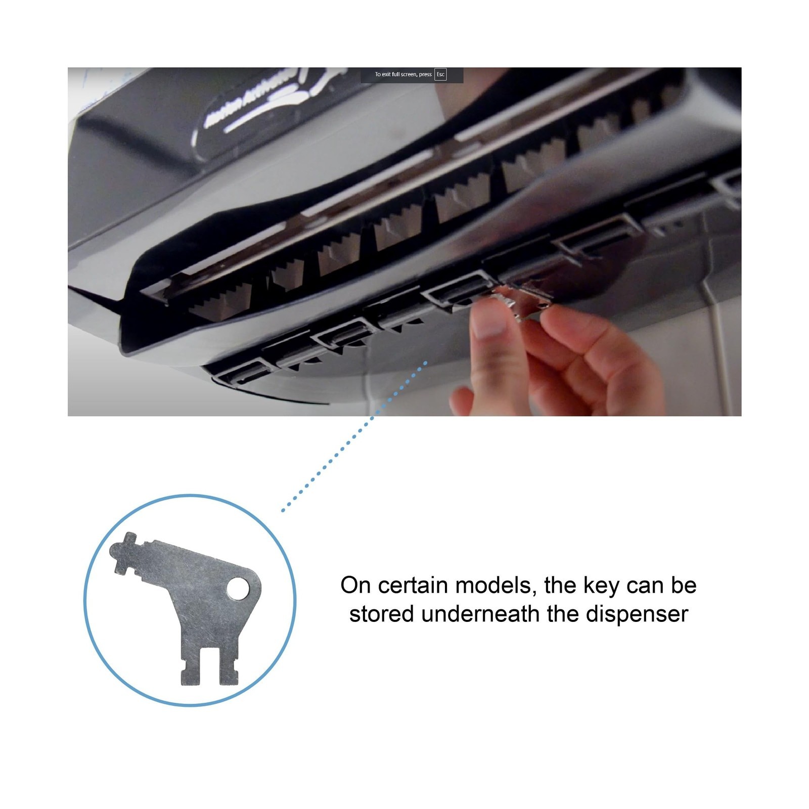 Non Applicable Commercial Paper Towel Dispenser Key Compatible with Georgia P…