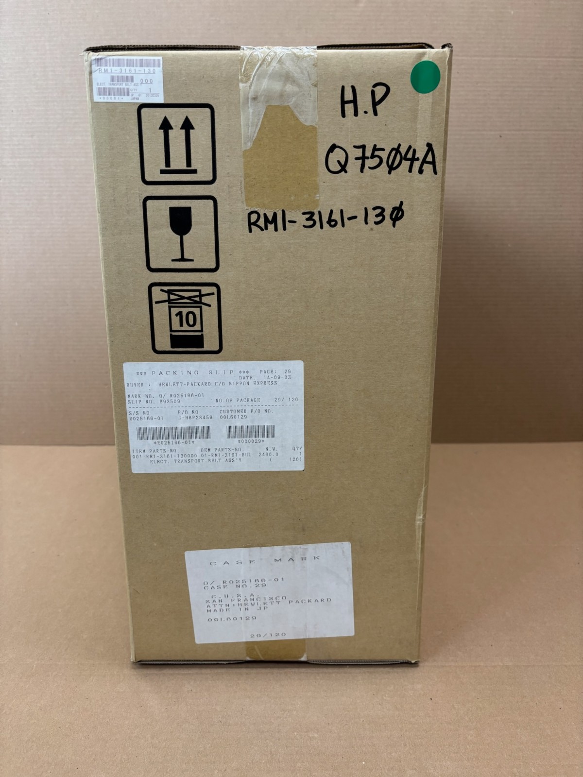 Genuine HP Electrostatic Transfer Belt Assembly RM1-3161-130 RM13161130 (Q7504A)