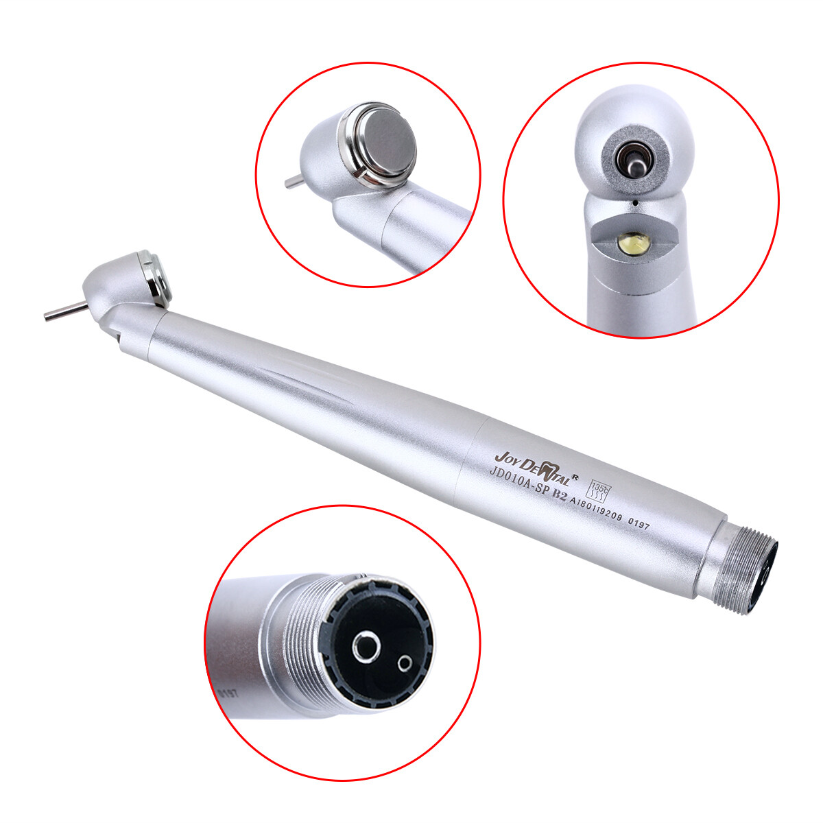 Dental 45°/E-generator LED High Speed Handpiece 2/4 Holes