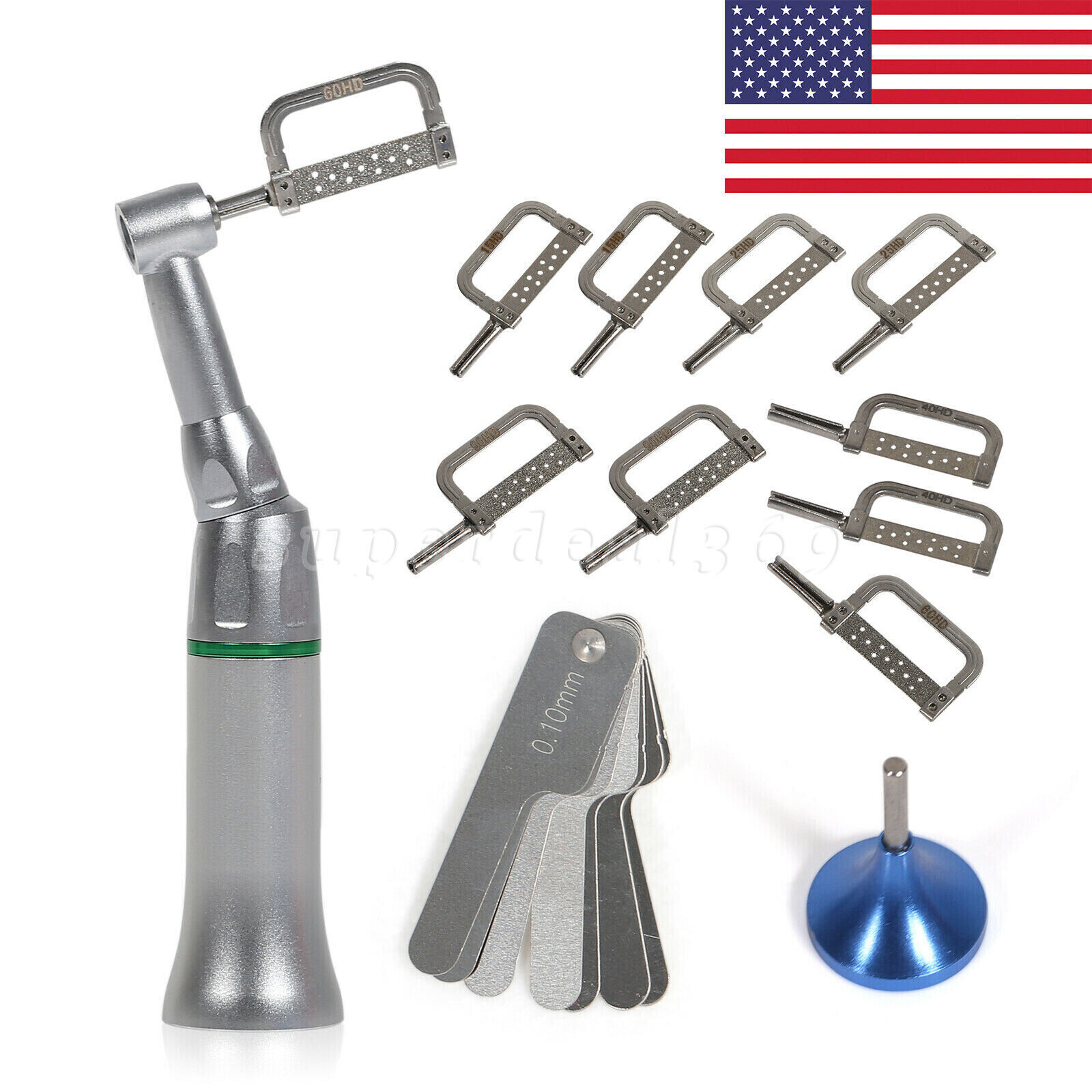 Dental Contra Angle (LED) Implant 20:1/4:1 Reduction Handpiece Fit NSK E-type SA
