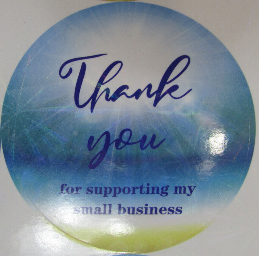 Thank You For Supporting My Small Business 2″ Self Adhesive 3 designs 1,848 Ct