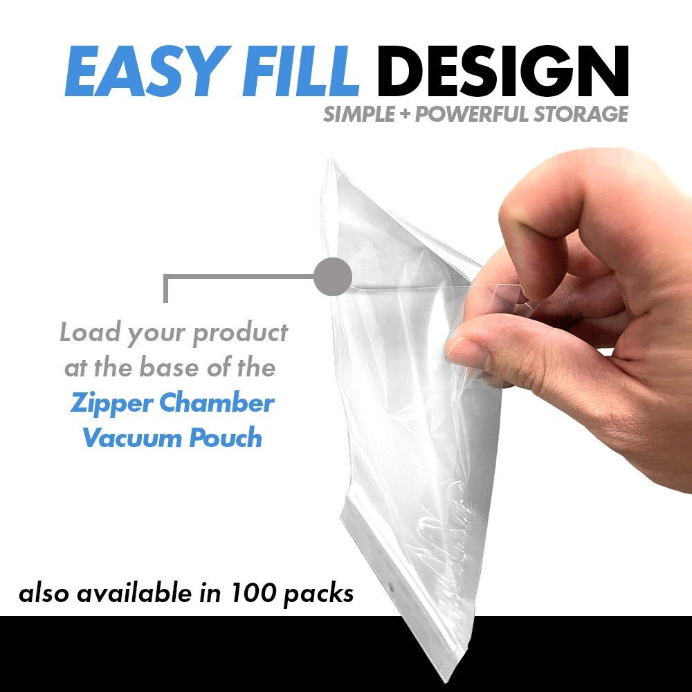 Zipper VacPouch – Chamber Vacuum Pouches, 3mil, 100 PACK