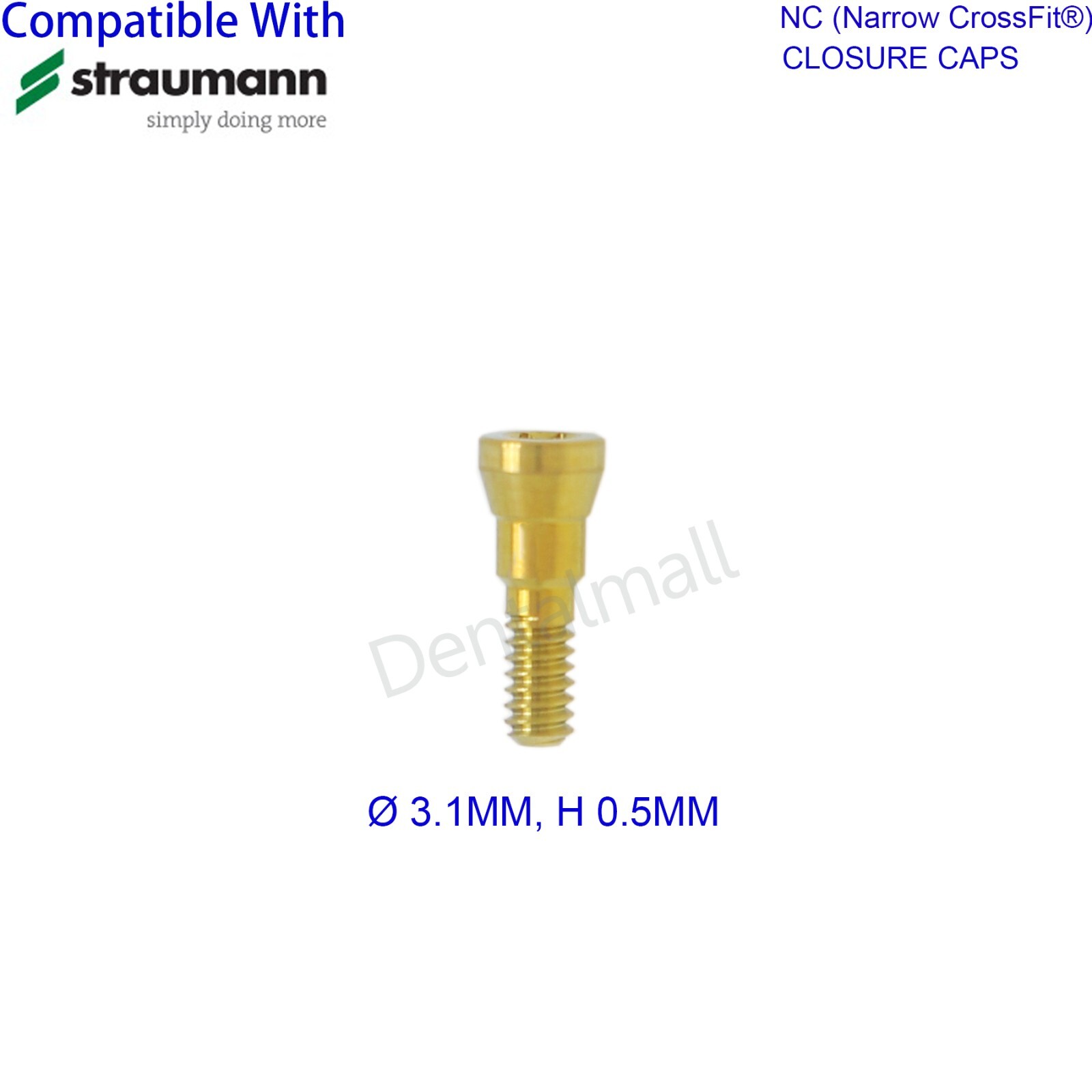 Dental Healing Abutment Healing Closure Mini Regular Fit Straumann ITI