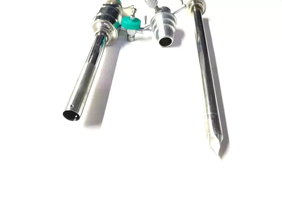Laparoscopic Hasson Trocar Cannula Pyramid Surgical instruments kit 10mm 90m 2Pc