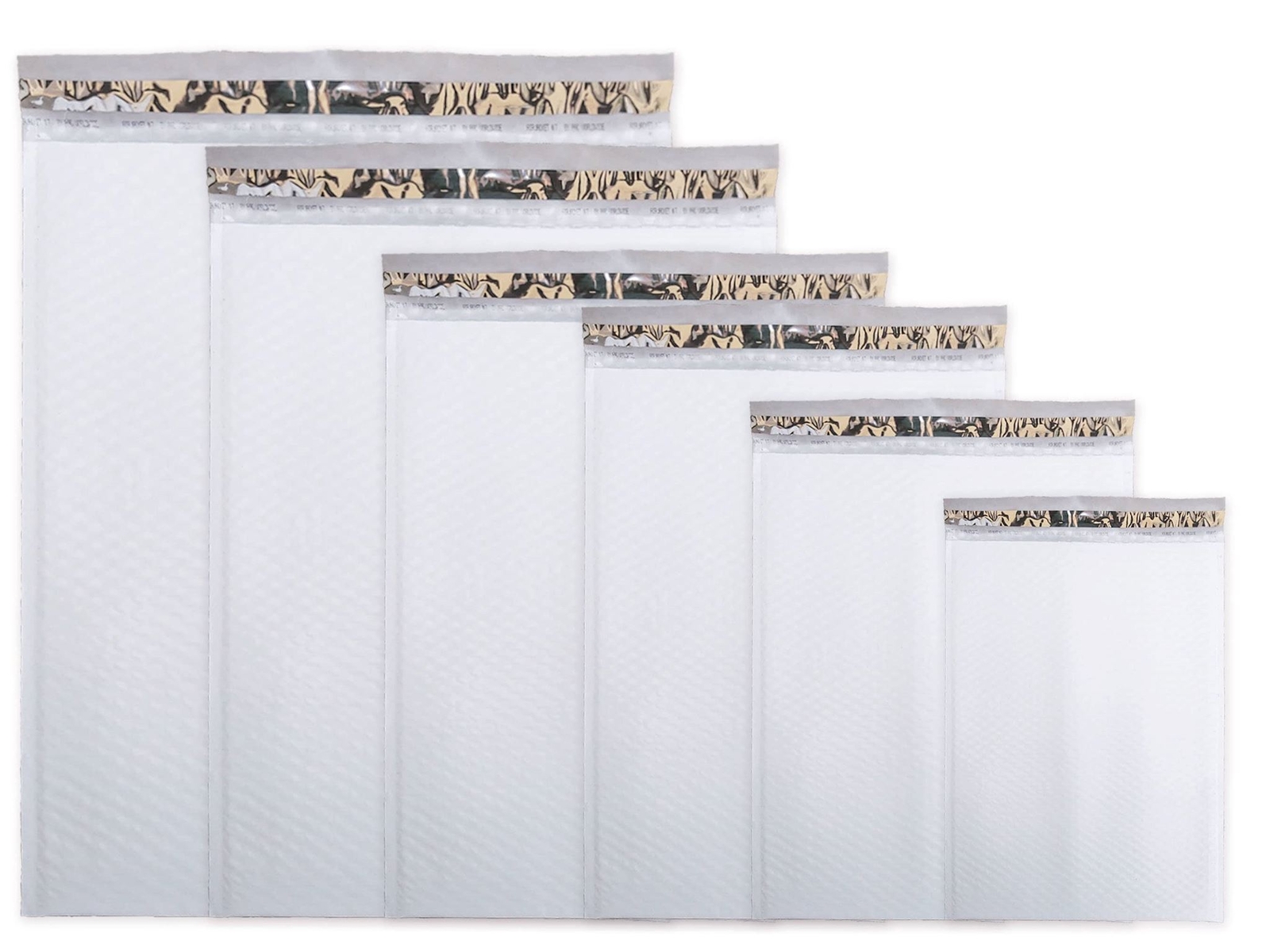 White Padded Poly Bubble Mailer Padded Envelopes, Waterproof Protective Self Sea